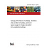 BS ISO 18523-1:2016 Energy performance of buildings. Schedule and condition of building, zone and space usage for energy calculation Non-residential buildings