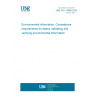 UNE ISO 14066:2024 Environmental information. Competence requirements for teams validating and verifying environmental information