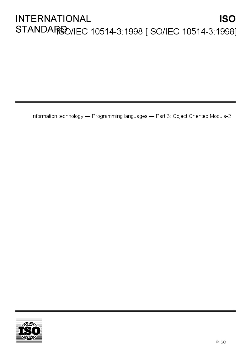 ISO/IEC 10514-3:1998 Information technology — Programming languagesPart ...