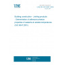 UNE EN ISO 9047:2004 Building construction - Jointing products - Determination of adhesion/cohesion properties of sealants at variable temperatures (ISO 9047:2001)