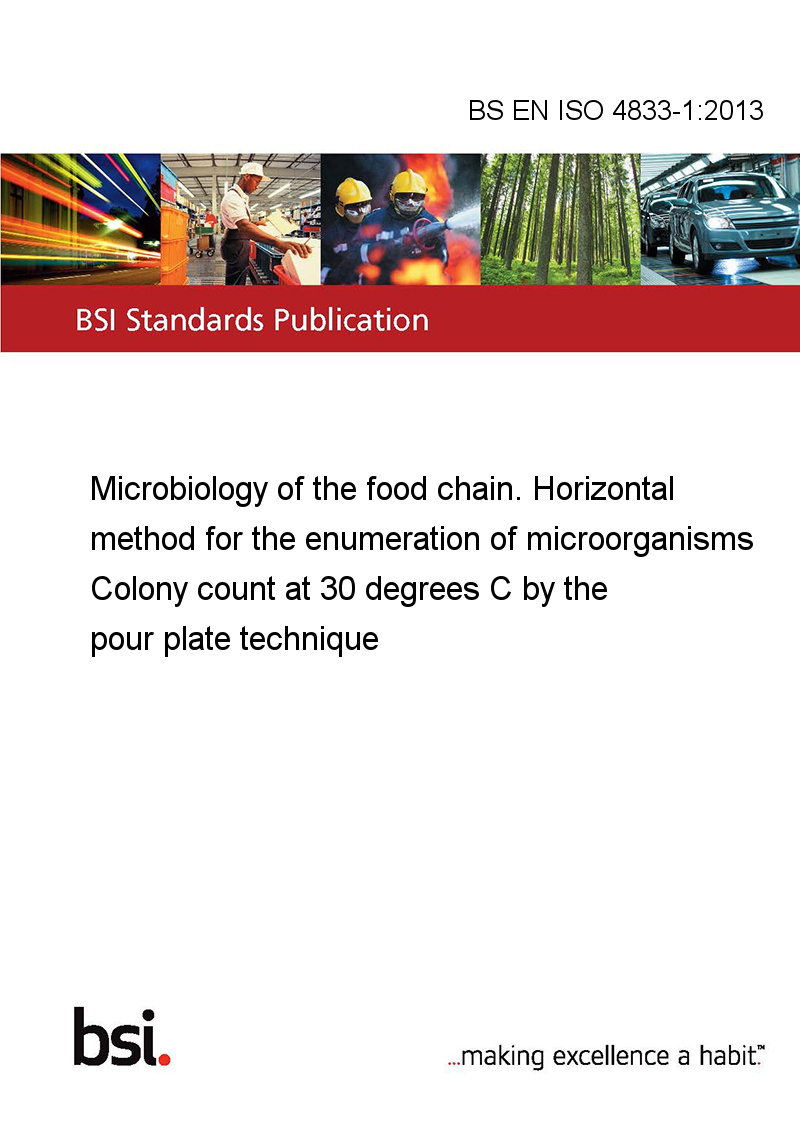 BS EN ISO 4833-1:2013 Microbiology Of The Food Chain. Horizontal Method ...