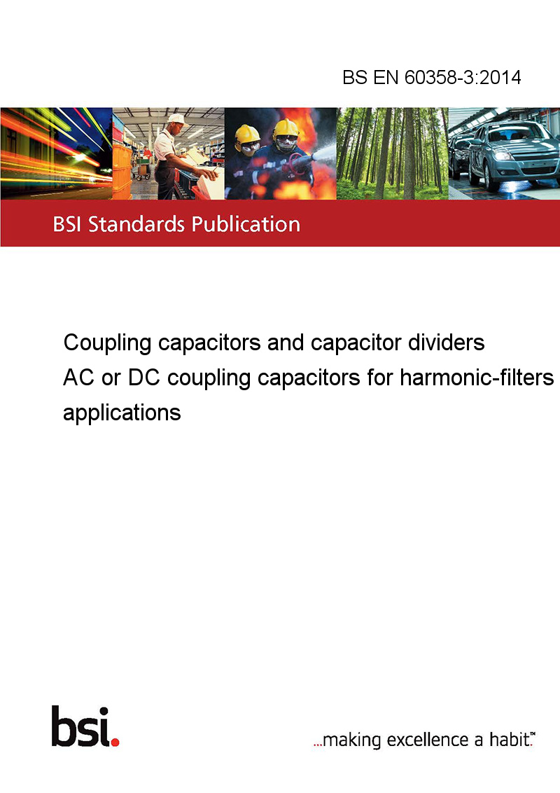 BS EN 6035832014 Coupling capacitors and capacitor dividers AC or DC