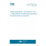 UNE EN 14067-4:2024 Railway applications - Aerodynamics - Part 4: Requirements and assessment procedures for aerodynamics on open track