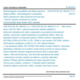 CSN ETSI EN 301 489-50 V1.2.1 - Electromagnetic Compatibility And Radio ...