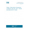 UNE EN ISO 75-1:2020 Plastics - Determination of temperature of deflection under load - Part 1: General test method (ISO 75-1:2020)