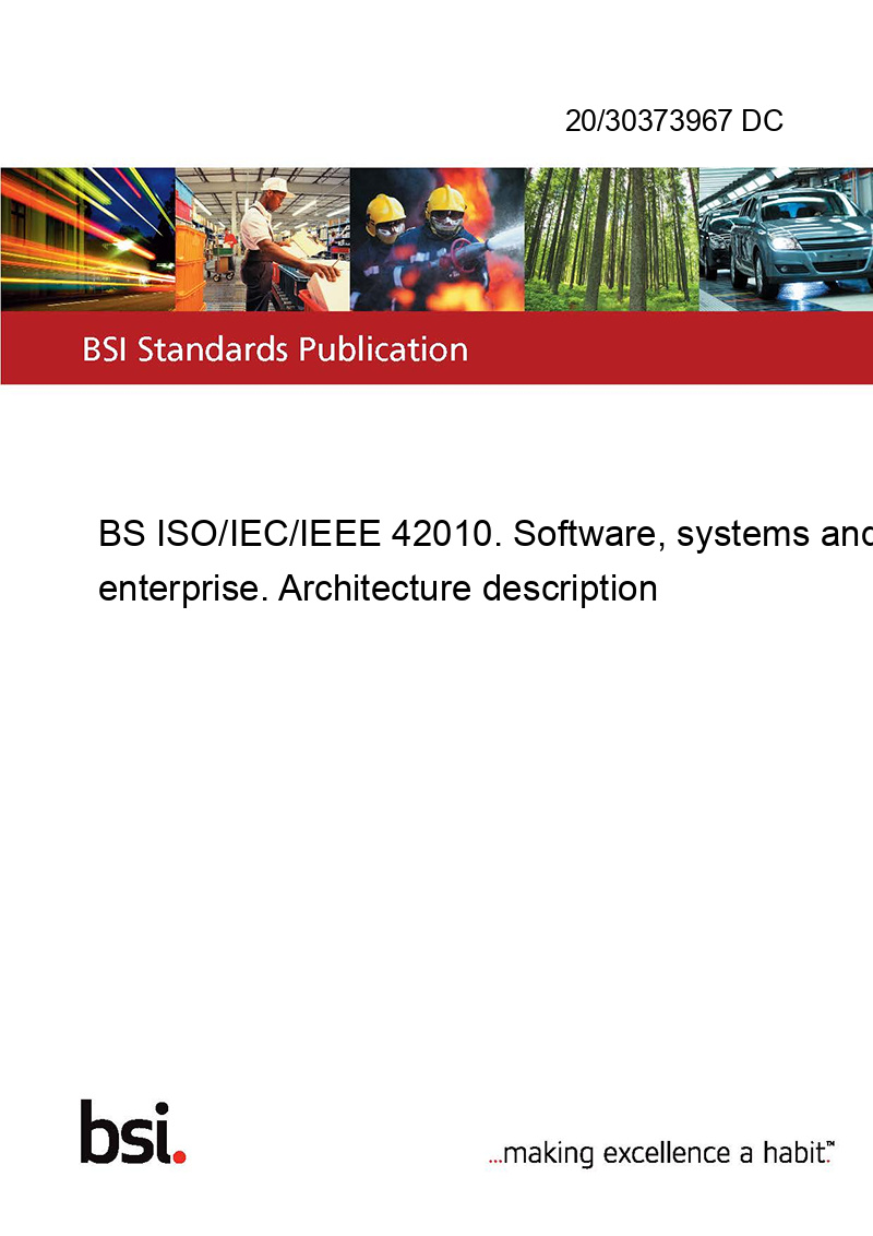 2030373967 Dc Bs Isoiecieee 42010 Software Systems And Enterprise Architecture Description 9309