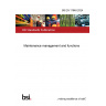 BS EN 17948:2024 Maintenance management and functions