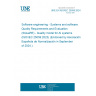 UNE EN ISO/IEC 25059:2024 Software engineering - Systems and software Quality Requirements and Evaluation (SQuaRE) - Quality model for AI systems (ISO/IEC 25059:2023) (Endorsed by Asociación Española de Normalización in September of 2024.)