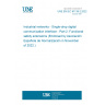 UNE EN IEC 61139-2:2022 Industrial networks - Single-drop digital communication interface - Part 2: Functional safety extensions (Endorsed by Asociación Española de Normalización in November of 2022.)