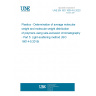 UNE EN ISO 16014-5:2020 Plastics - Determination of average molecular weight and molecular weight distribution of polymers using size-exclusion chromatography - Part 5: Light-scattering method (ISO 16014-5:2019)