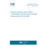 UNE EN ISO 7231:2024 Polymeric materials, cellular, flexible - Determination of air flow value at constant pressure-drop (ISO 7231:2023)