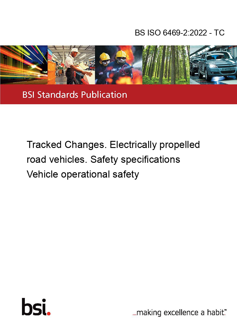 BS ISO 646922022 TC Tracked Changes. Electrically propelled road