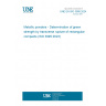 UNE EN ISO 3995:2024 Metallic powders - Determination of green strength by transverse rupture of rectangular compacts (ISO 3995:2023)