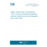 UNE EN ISO 14184-3:2024 Textiles - Determination of formaldehyde - Part 3: Free and hydrolysed formaldehyde (extraction method) by liquid chromatography (ISO 14184-3:2023)