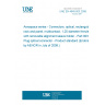 UNE EN 4640-003:2008 Aerospace series - Connectors, optical, rectangular, rack and panel, multicontact, 1,25 diameter ferrule, with removable alignment sleeve holder - Part 003: Plug optical connector - Product standard (Endorsed by AENOR in July of 2008.)