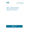 UNE EN ISO 23910:2020 Leather - Physical and mechanical tests - Measurement of stitch tear resistance (ISO 23910:2019)