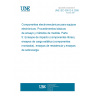 UNE IEC 60512-5:2005 Electromechanical components for electronic equipment; basic testing procedures and measuring methods - Part 5: Impact tests (free components), static load tests (fixed components), endurance tests and overload tests