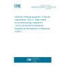 UNE EN IEC 62053-21:2021/A11:2021 Electricity metering equipment - Particular requirements - Part 21: Static meters for AC active energy (classes 0,5, 1 and 2) (Endorsed by Asociación Española de Normalización in September of 2021.)