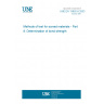 UNE EN 13892-8:2003 Methods of test for screed materials - Part 8: Determination of bond strength