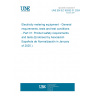 UNE EN IEC 62052-31:2024 Electricity metering equipment - General requirements, tests and test conditions - Part 31: Product safety requirements and tests (Endorsed by Asociación Española de Normalización in January of 2025.)