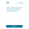 UNE EN ISO 17751-1:2024 Textiles - Quantitative analysis of cashmere, wool, other specialty animal fibers and their blends - Part 1: Light microscopy method (ISO 17751-1:2023)