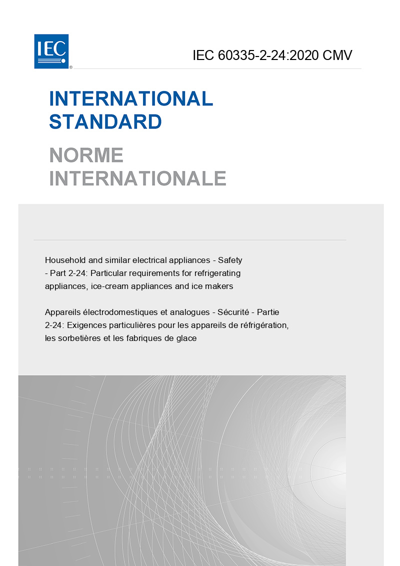 IEC 60335-2-24:2020 CMV