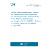 UNE EN ISO/IEC 25063:2017 Systems and software engineering - Systems and software product Quality Requirements and Evaluation (SQuaRE) - Common Industry Format (CIF) for usability: Context of use description (ISO/IEC 25063:2014) (Endorsed by Asociación Española de Normalización in July of 2017.)