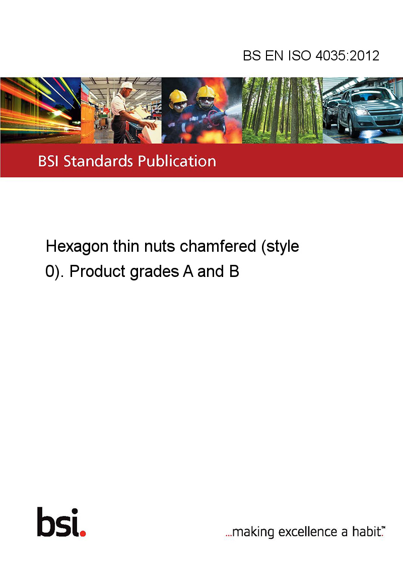 Bs En Iso Hexagon Thin Nuts Chamfered Style Product