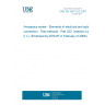 UNE EN 2591-222:2007 Aerospace series - Elements of electrical and optical connection - Test methods - Part 222: Insertion Loss (I.L.) (Endorsed by AENOR in February of 2008.)