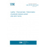 UNE EN ISO 22517:2022 Leather - Chemical tests - Determination of pesticide residues content (ISO 22517:2019)