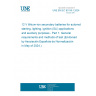 UNE EN IEC 63118-1:2024 12 V lithium-ion secondary batteries for automotive starting, lighting, ignition (SLI) applications and auxiliary purposes - Part 1: General requirements and methods of test (Endorsed by Asociación Española de Normalización in May of 2024.)