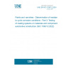 UNE EN ISO 11997-3:2024 Paints and varnishes - Determination of resistance to cyclic corrosion conditions - Part 3: Testing of coating systems on materials and components in automotive construction (ISO 11997-3:2022)