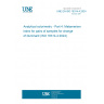 UNE EN ISO 18314-4:2024 Analytical colorimetry - Part 4: Metamerism index for pairs of samples for change of illuminant (ISO 18314-4:2024)